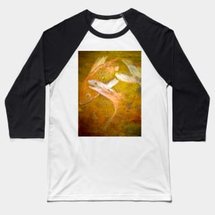 Happy Accident Luminous Ghost Fish Painting - Section 2 Baseball T-Shirt